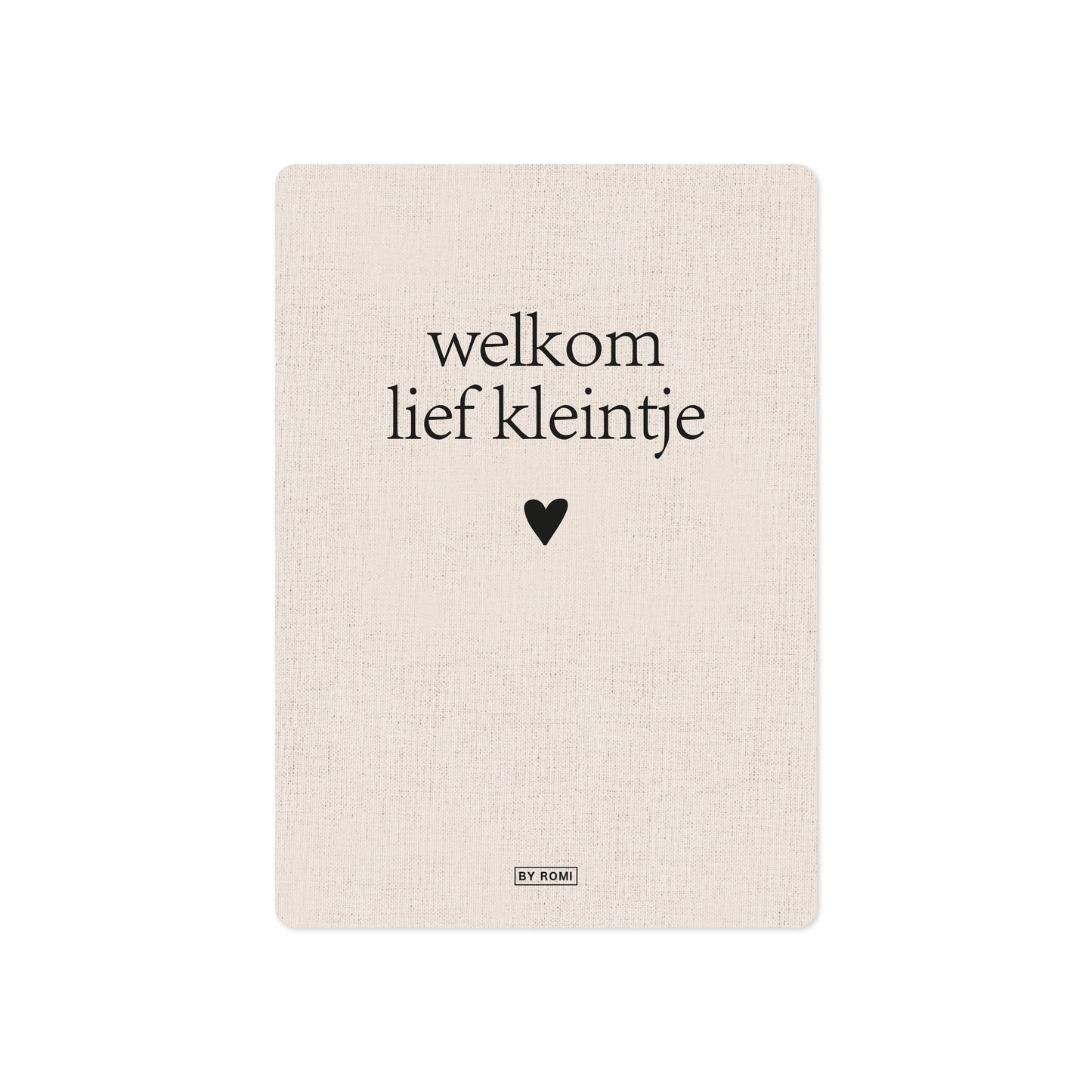 Kaart | Welkom lief kleintje