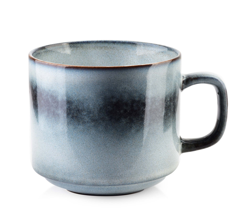 Aardewerk mok blauw | 500 ml