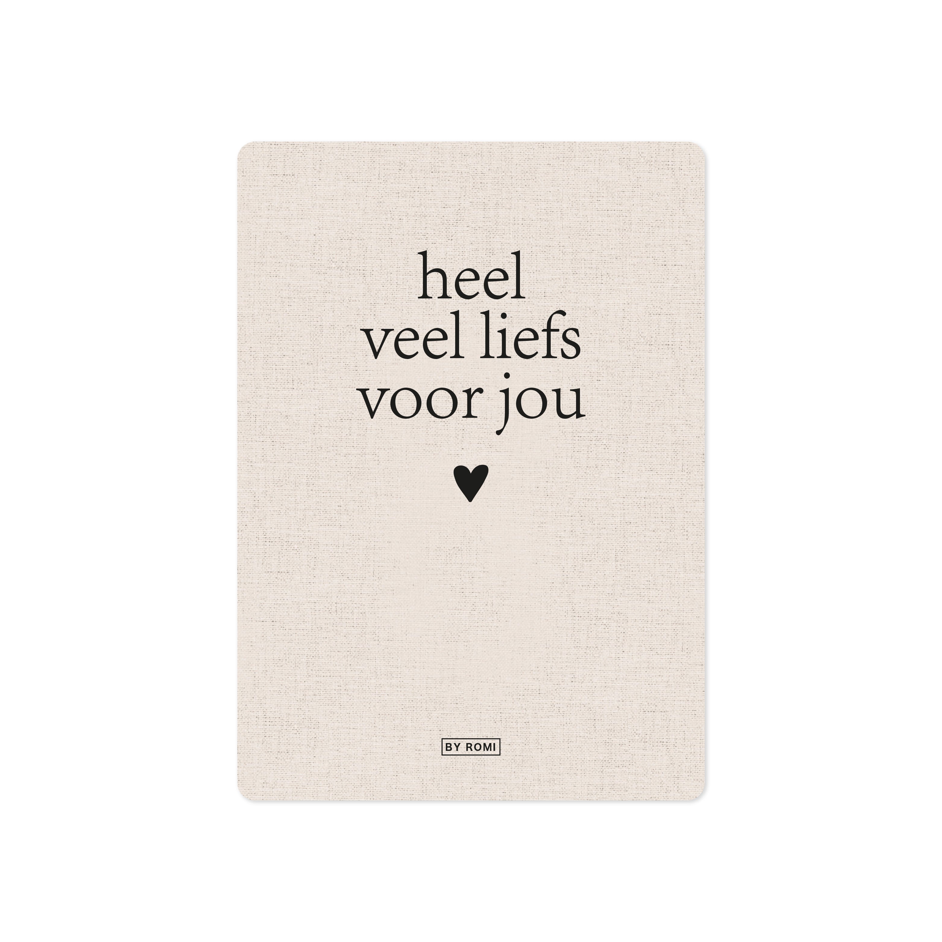 Kaart | Heel veel liefs voor jou