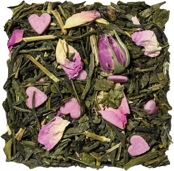 Lieve thee, losse thee met snoephartjes en rozenblaadjes