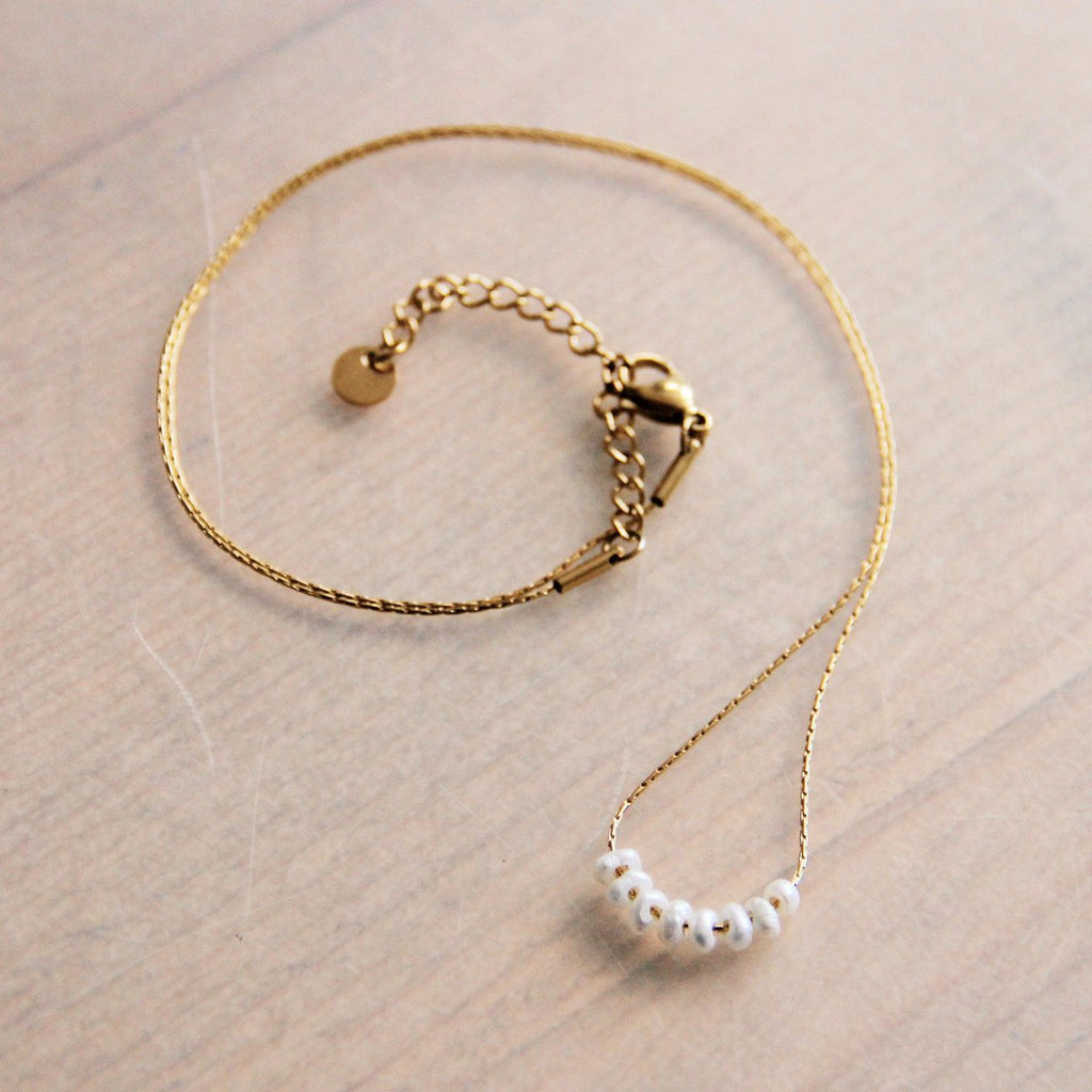 Ketting met mini parels | goud