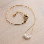 Ketting met mini parels | goud