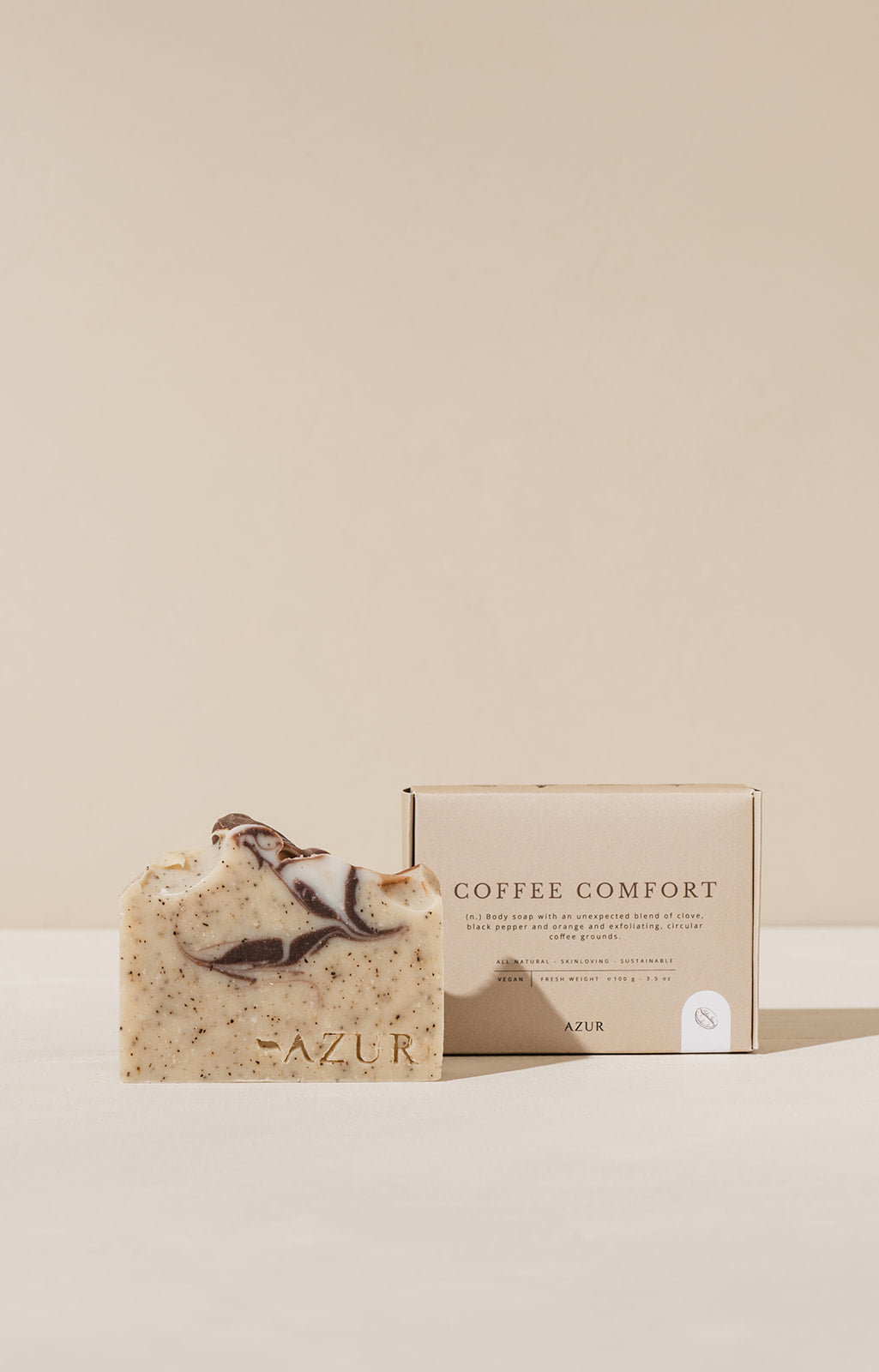 COFFEE COMFORT | body scrub bar | natural soap