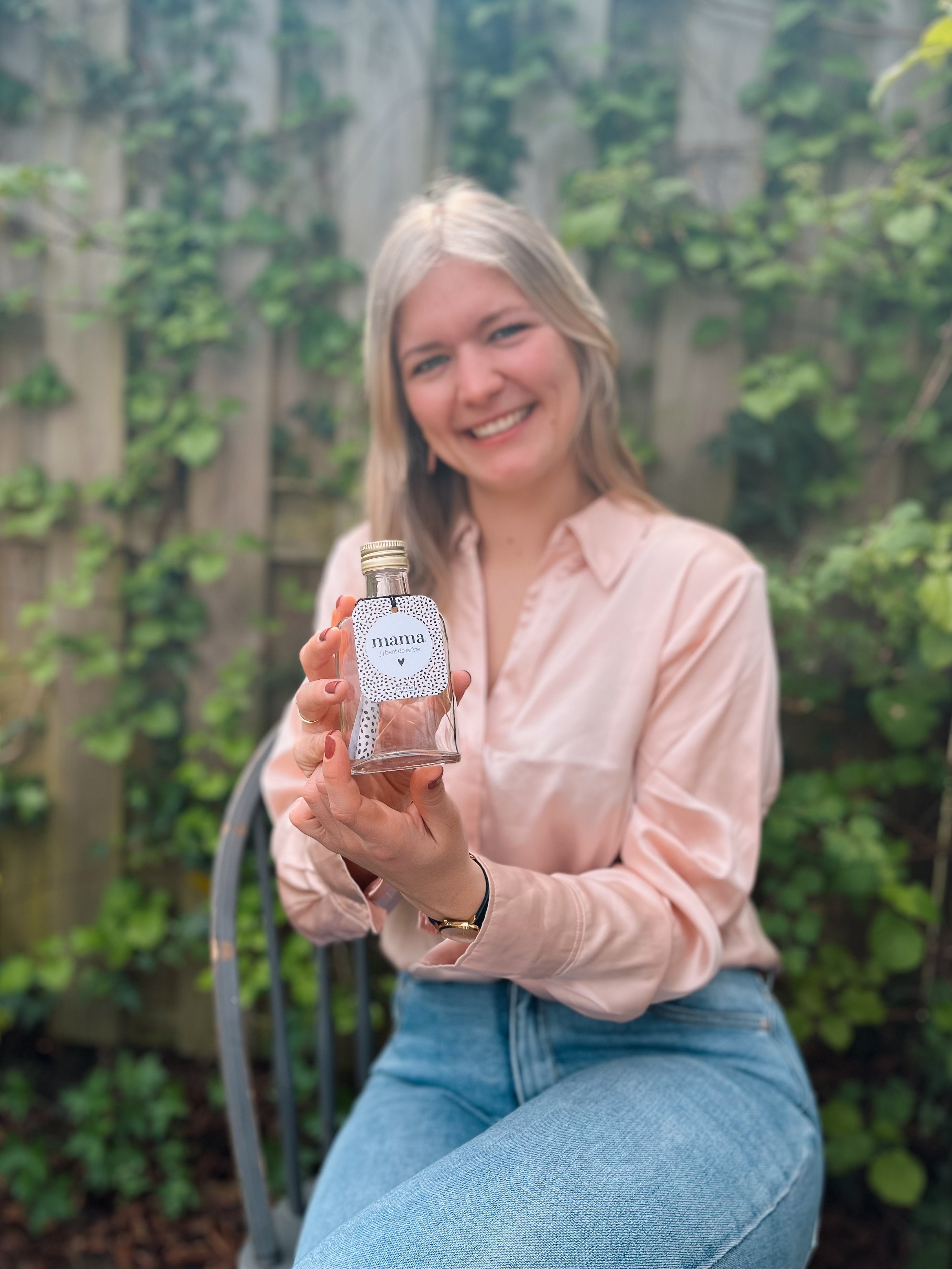 Wensflesje met briefje | Mama jij bent de liefste