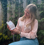 Wenskaarsje in zakje | Mama ik hou van jou