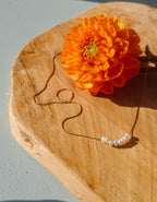 Ketting met mini parels | goud