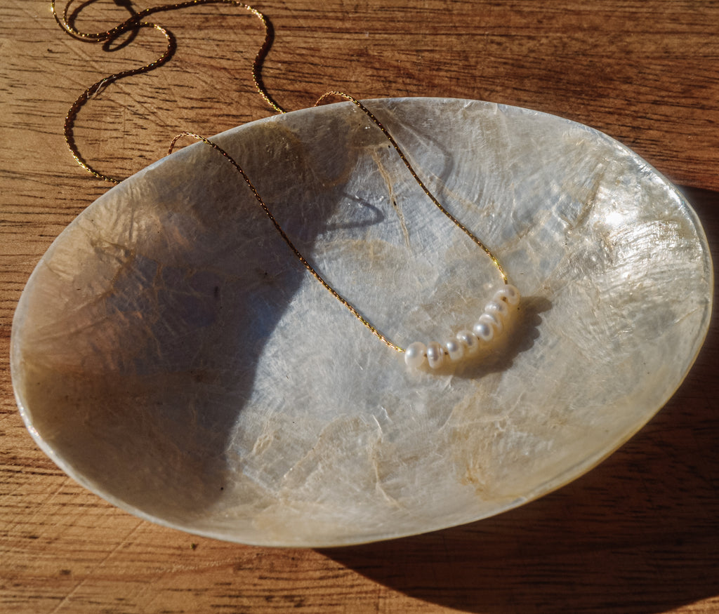 Ketting met mini parels | goud