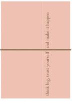 Notitieboekje | Think big | roze