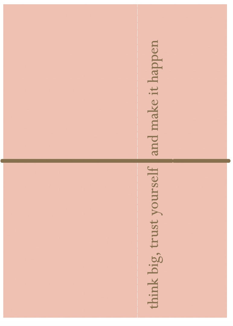 Notitieboekje | Think big | roze