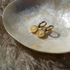 Oorring met hanger | moon & sun | goud