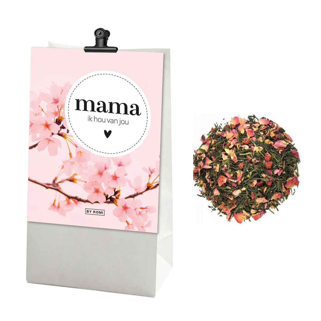 Cadeaupakket | mama | thee, wensbuisje & kaars