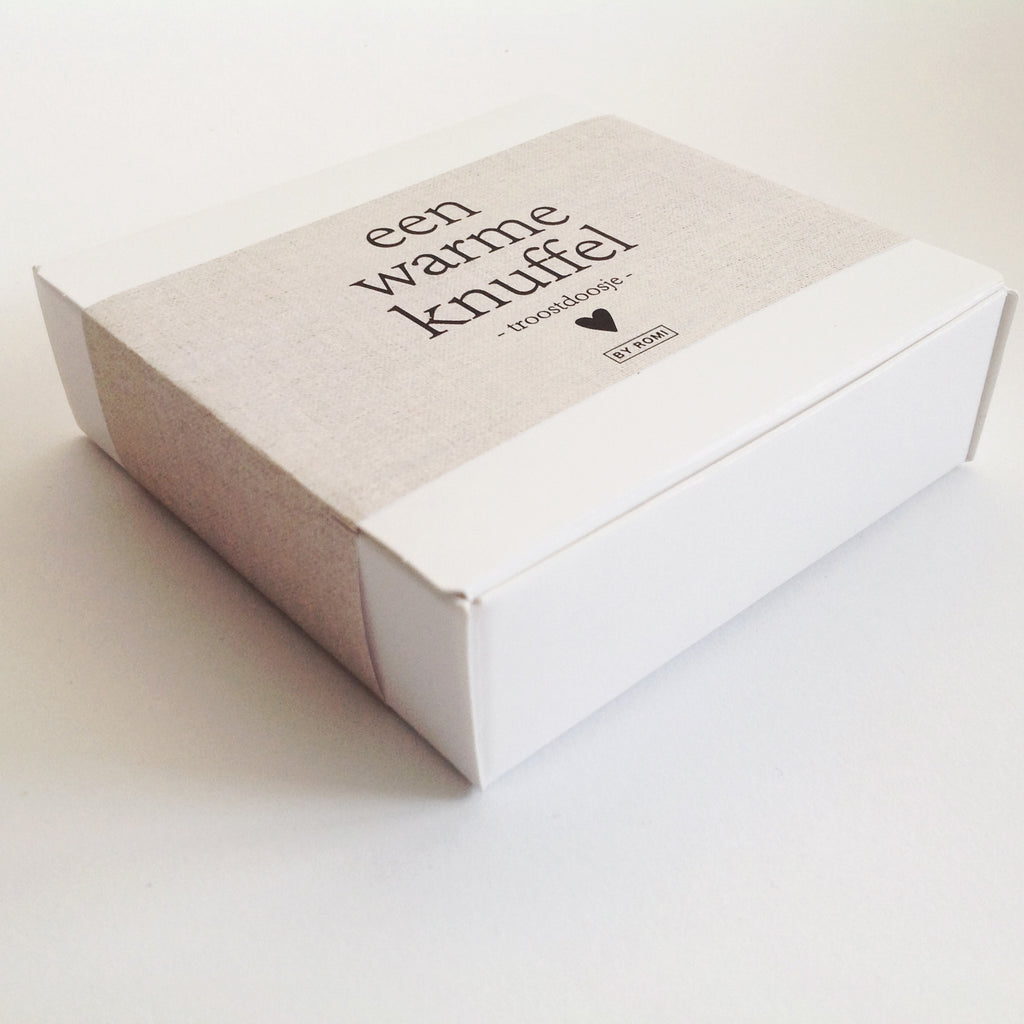 Troostdoosje | droogbloemen | Een warme knuffel
