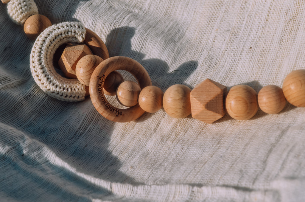 Wagenspanner basic hout - Creme