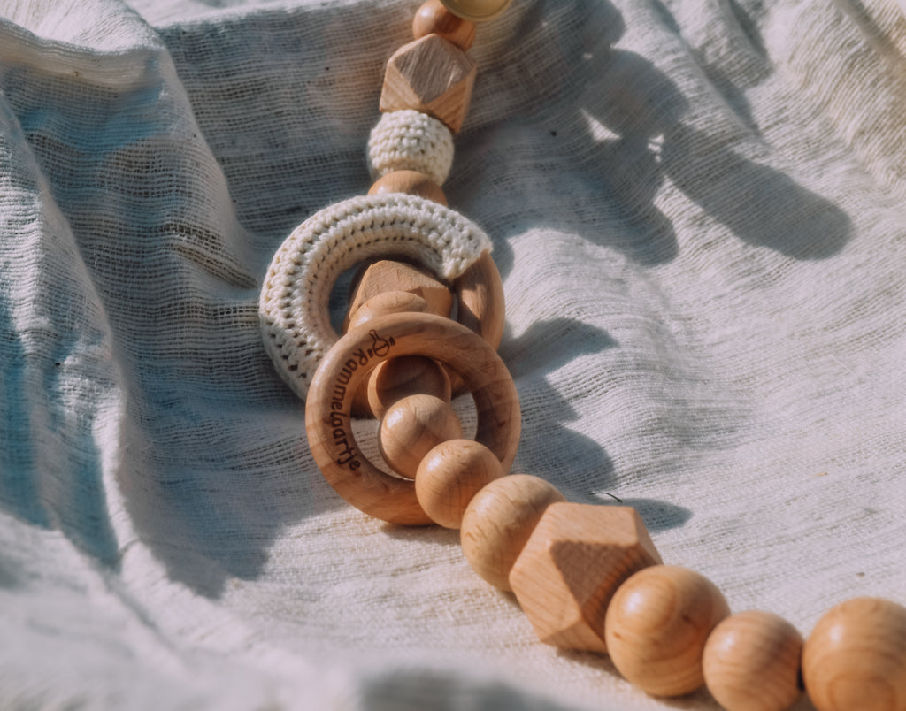 Wagenspanner basic hout - Creme