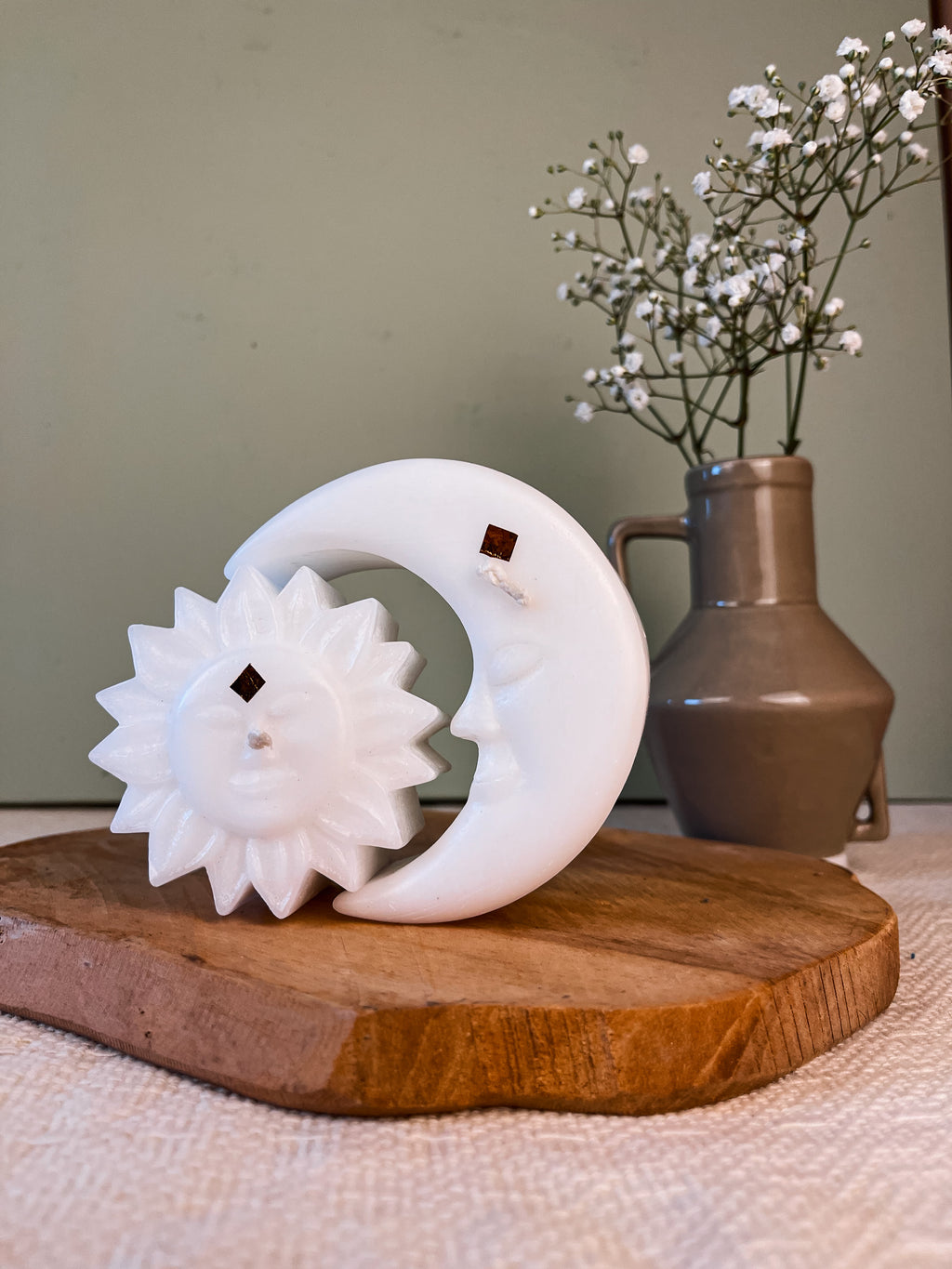 Kaarsen | To the sun & moon | wit