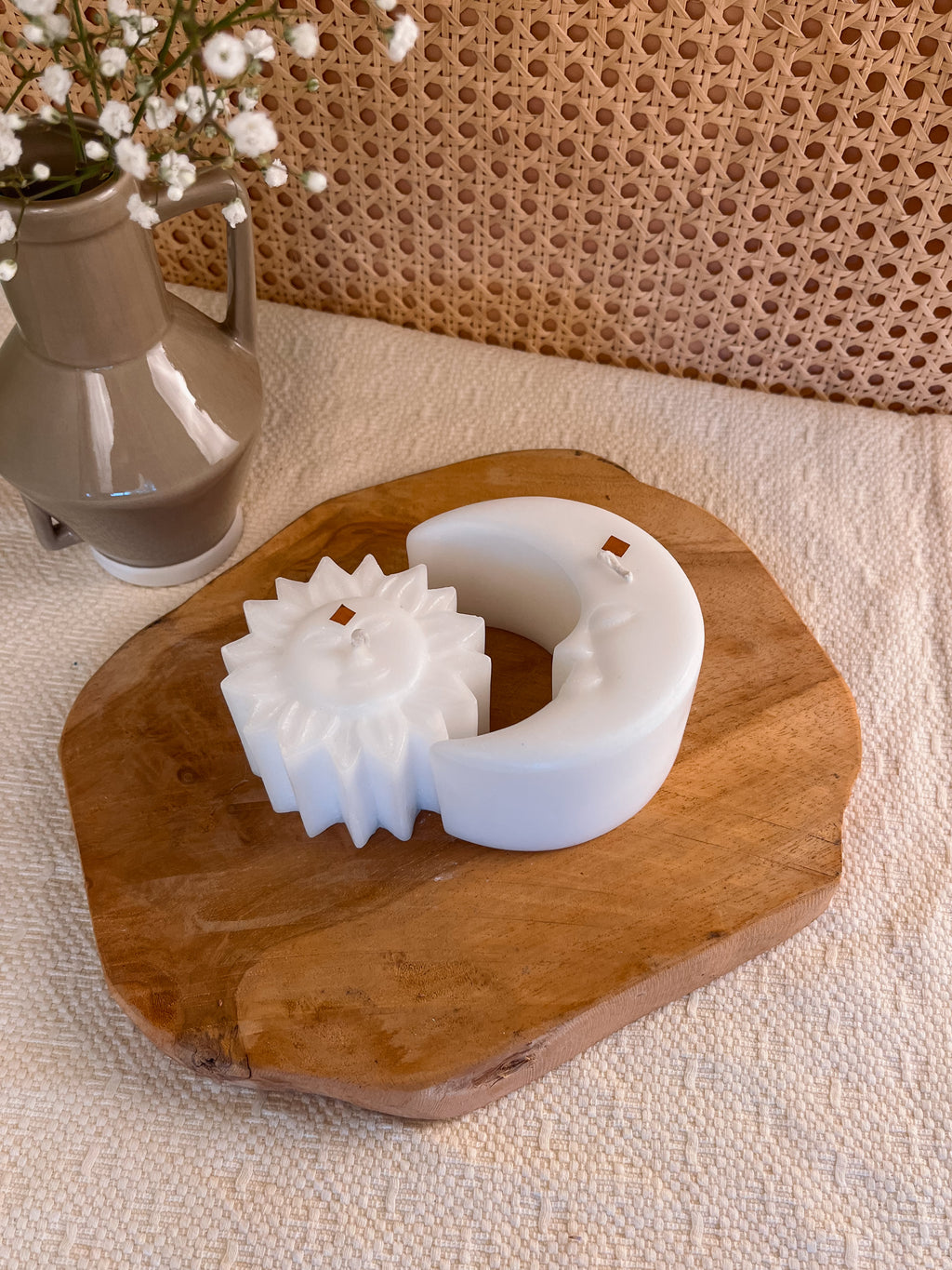 Kaarsen | To the sun & moon | wit