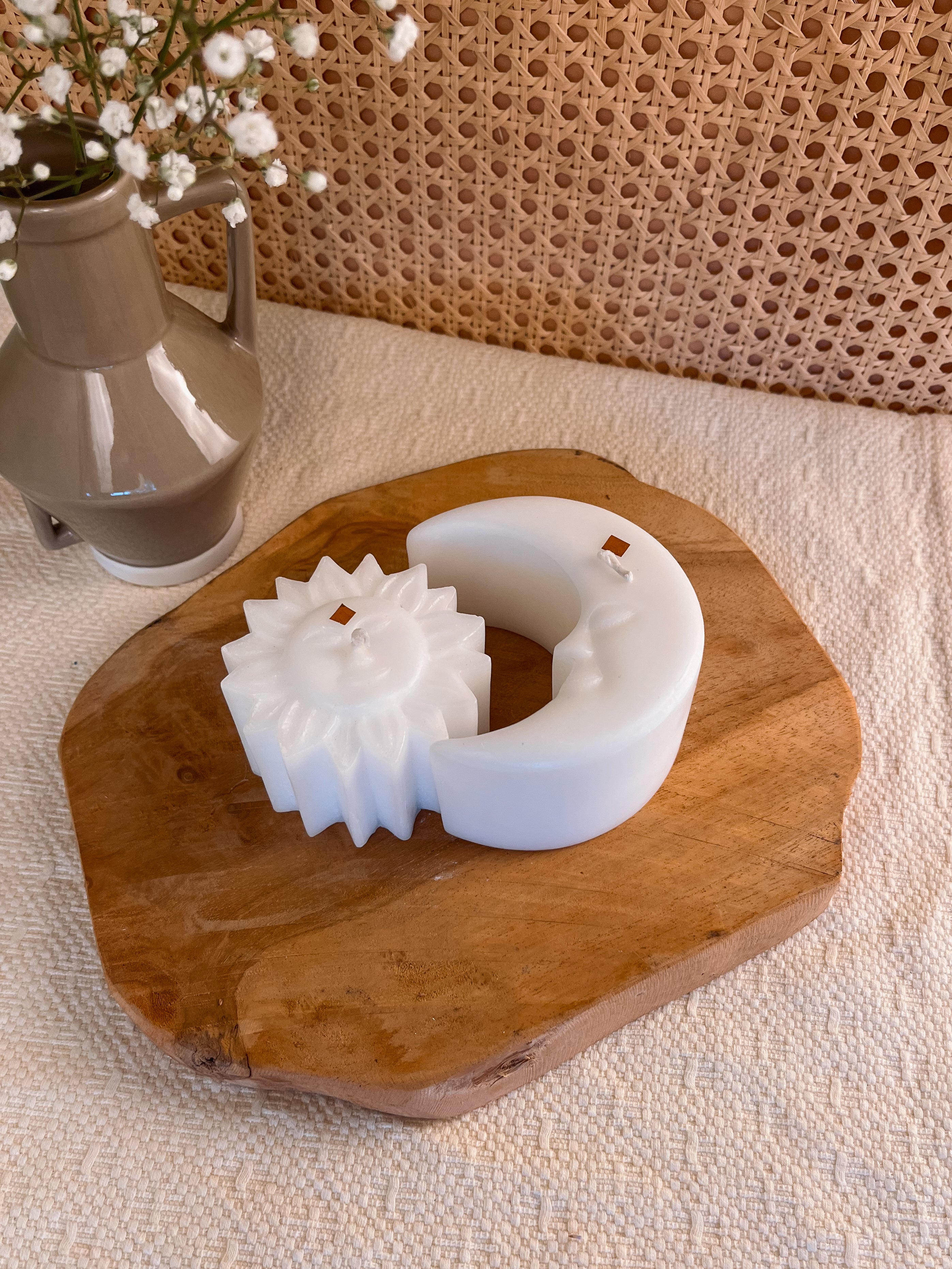 Kaarsen | To the sun & moon | wit