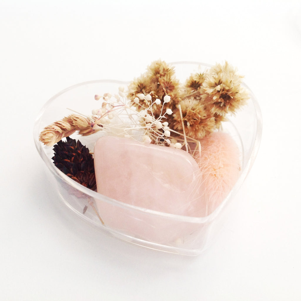 Rozenkwarts in hartje