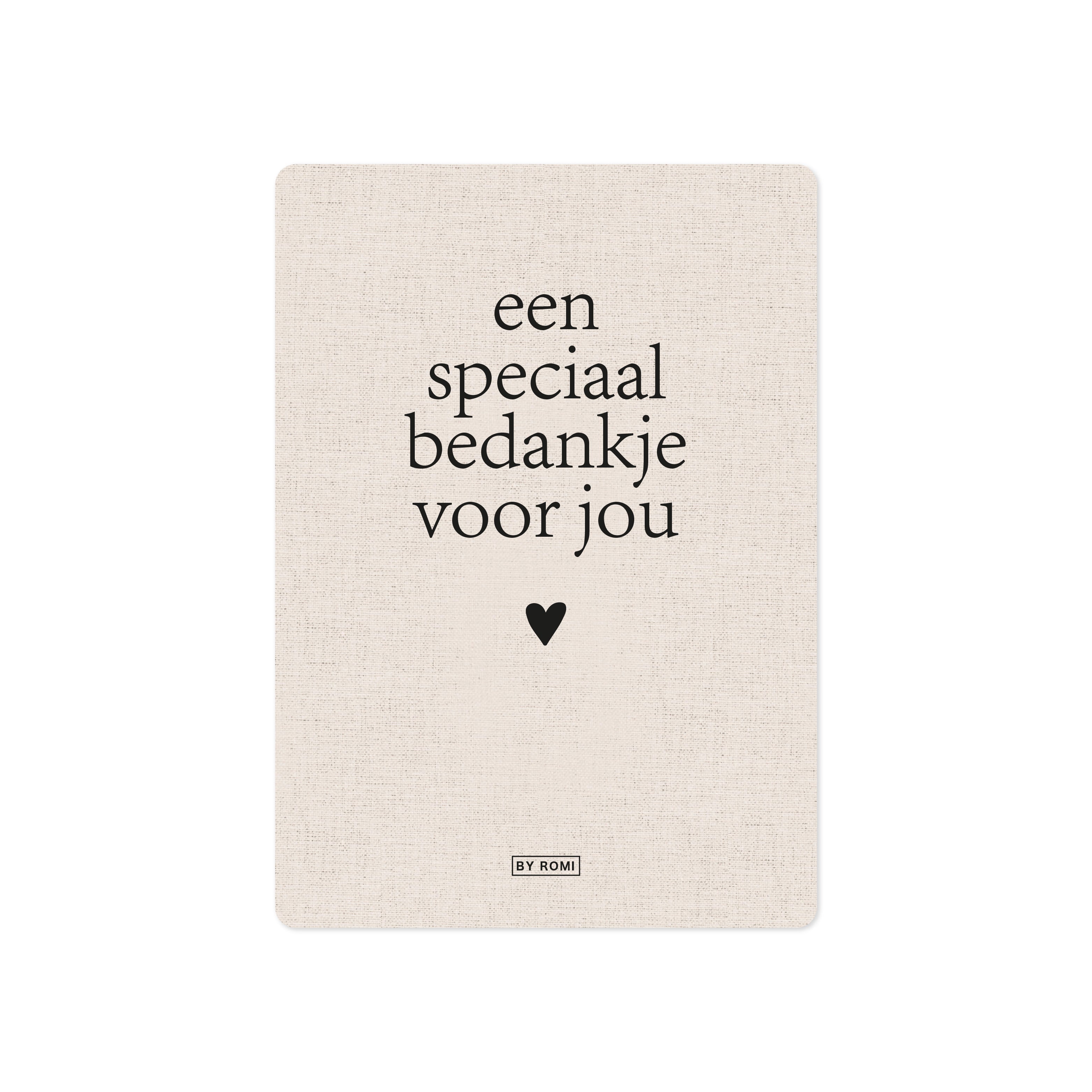 Kaart | Een speciaal bedankje voor jou