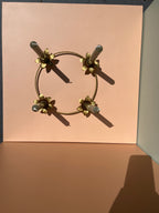 Kaarsenhouder bloem goud