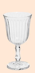 Romantische wijnglas met motief